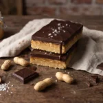 Barres cacahuète et chocolat noir sans cuisson